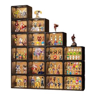 手办展示柜积木蔻丝适用乐高收纳架家用高达透明模型摆件玩具盒子