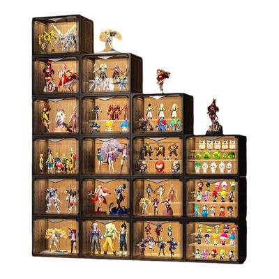 手办展示柜积木蔻丝适用乐高收纳架家用高达透明模型摆件玩具盒子