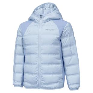 Skechers斯凯奇儿童连帽羽绒外套冬季男女童三防保暖轻薄羽绒服