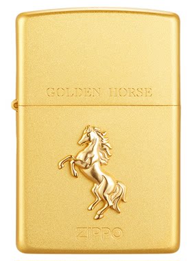 之宝正品福运金马防风煤油打火机