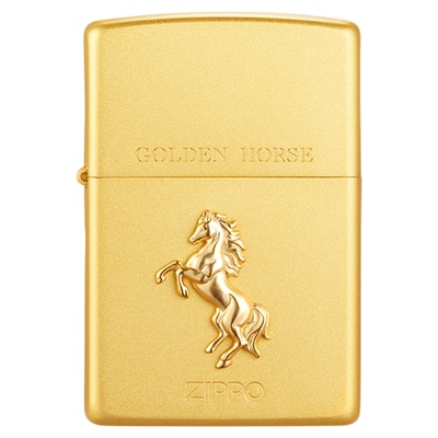 之宝正品福运金马防风煤油打火机