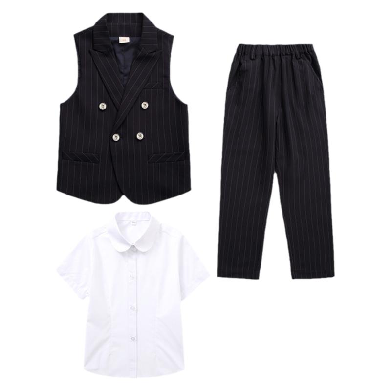 男童女童园服夏装儿童西装英伦风夏季班服小学生校服套装毕业照服