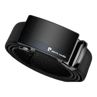 皮尔卡丹男士皮带时尚轻奢牛皮腰带礼盒休闲商务真皮自动扣裤带送