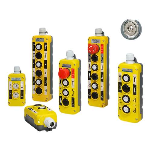 带磁铁手持按钮盒货车升降控制按钮盒尾板液压按钮手柄遥控器开关