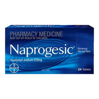 【下拉福利专区↓】拜耳Naprogesic痛经片经期姨妈小蓝片止痛药R