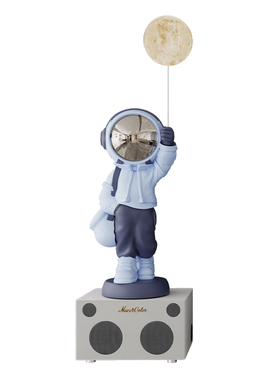 K歌音响太空人电视柜旁大号落地装饰品摆件高档大气乔迁新居礼物