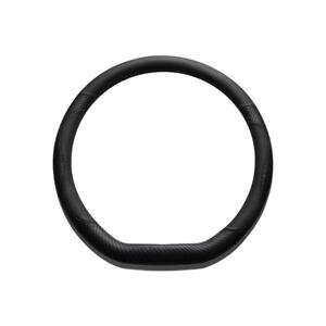 汽车方向盘套防滑吸汗超薄皮革方向盘D型把套透气四季通用男女款