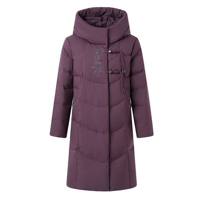 奶奶白鸭绒保暖羽绒服加厚冬外套