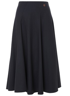 【绵羊毛】LANCY/朗姿26冬新款高腰垂感A字大伞摆半身裙女通勤