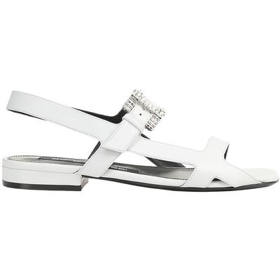 Sergio RossiSergio Rossi/SR女鞋SR TWENTY BUCKLE系列平底凉鞋