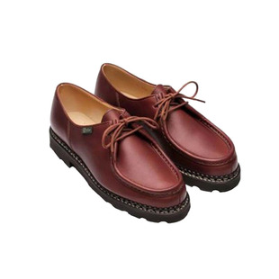 法国paraboot michael男士休闲皮鞋挪威缝乐福鞋法式圆头德比鞋男