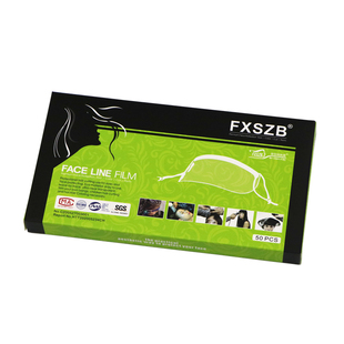 刘海贴美发店专用剪发防碎发额头贴遮挡脸护眼理发一次性透明面罩