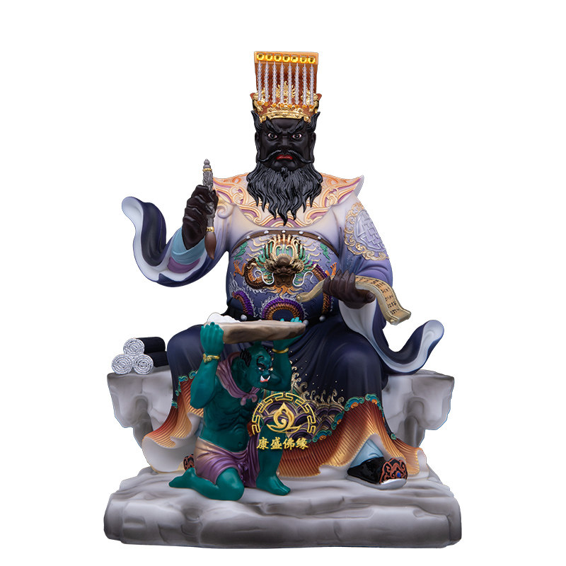 阎王爷神像汉白玉家用供奉摆件