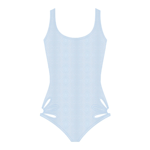pulassi泳衣女高级感2026新款泡温泉游泳馆专用游泳衣女款琉璃蓝