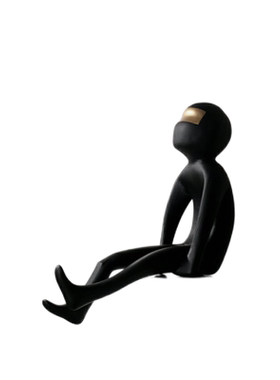 轻奢简约抽象雕塑摆件样板间软装