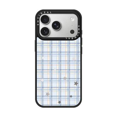 磁吸手机壳适用17苹果iphone17promax蓝色18格子星星15华为pura70mate80小米15荣耀magic8vivo300/oppofindx8