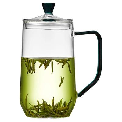 玻璃杯办公室耐高温绿茶杯