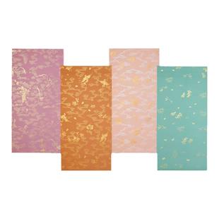 朵云轩四色蜡染彩绘笺描金彩绘笺手工粉蜡笺仿古两平尺半生熟宣纸毛笔小楷写经抄经行书隶书楷书书法创作用纸