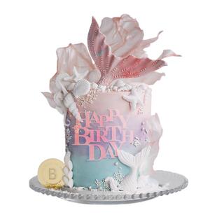 BITEOLOGY【海的女儿】美人鱼创意女孩儿童加高生日蛋糕上海北京