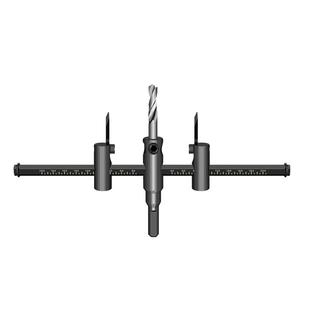 DIY可调式飞机型合金开孔器木工钻头打音响石膏板筒灯塑料扩孔器