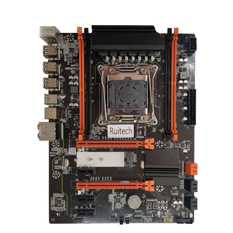 全新X99 Turbo 2011-3插槽主板,DDR4*4内存插槽千兆网卡豪华大板