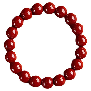 米囹朱砂手串本命年保真手链男女紫金砂黄金转运珠节日