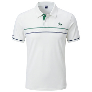 美国PGA 高尔夫服装男高尔夫男装短袖T恤吸湿速干服装上衣Polo衫