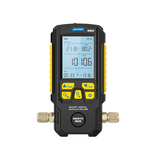 AUTOOL LM100汽车空调冷媒电子真空压力表高精度抽真空保压测漏器