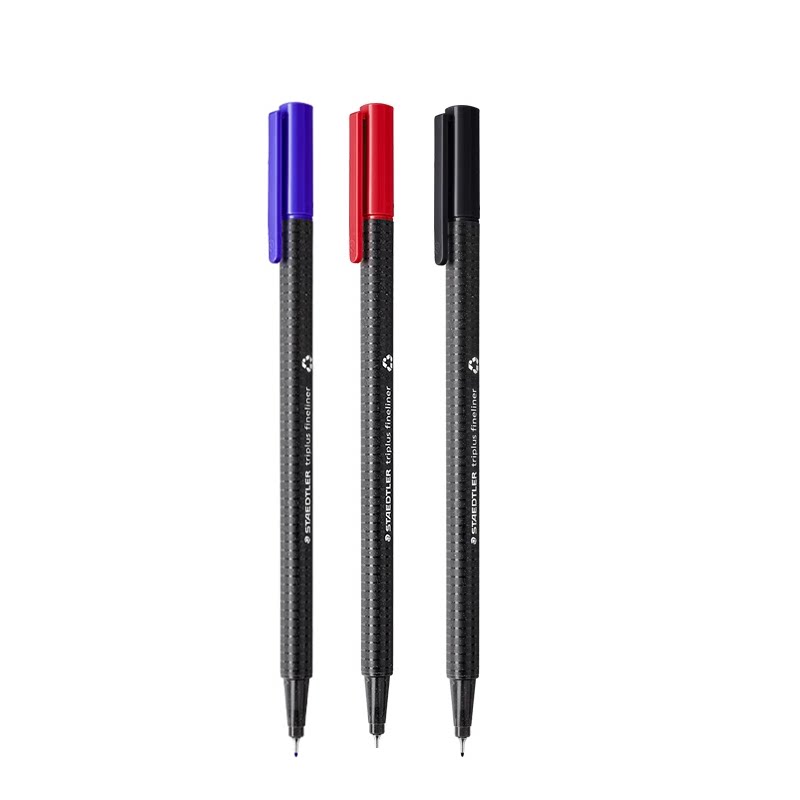 Staedtler 施德楼 334 单支纤维笔三角笔杆彩色勾线|签字笔中性笔