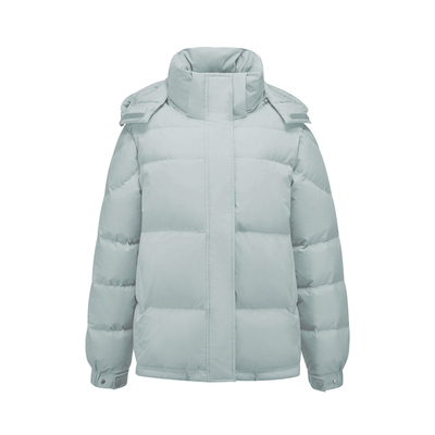 拉夏贝尔2025年冬时尚加厚保暖连帽宽松短款羽绒服外套女90鸭绒