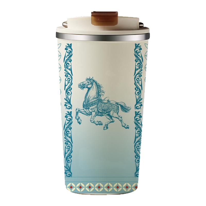 喜式带提手咖啡杯400ML