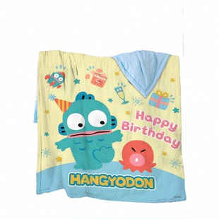 半鱼人汉顿冷气被夏凉被丑鱼hangyodon夏季单人双人薄被子空调被