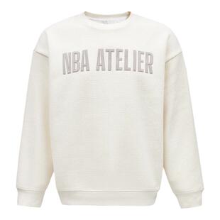 明星同款NBA ATELIER男士字母LOGO上衣秋季宽松圆领长袖休闲卫衣