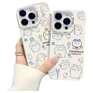 chiikawa适用iqoo15手机壳13小八z9Turbo/11s吉伊卡哇neo10pro乌萨奇8周边7se镂空6镭射vivoS20/X300/200十5+