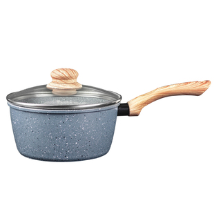 奶锅不粘锅燃气灶麦饭石家用小锅煮不沾锅泡面麦石燃气16/18/20cm