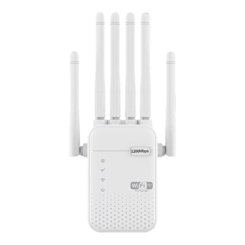 wifi信号增强6六天线高速放大器扩大器5g双频家用穿墙电脑手机无线网络中继器路由桥接器信号扩展远距离桥接