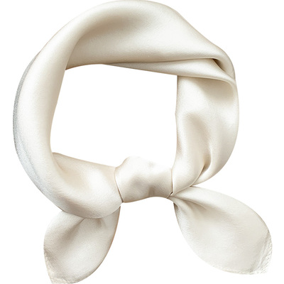 惟嫒100%桑蚕丝小方巾亲肤护颈