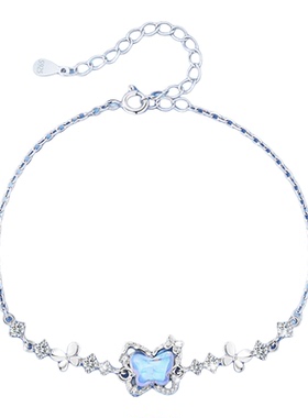 925银蝴蝶若梦手链送女友