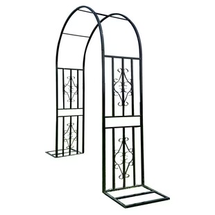 新款铁艺拱门花架爬藤架户外花园庭院装饰葡萄蔷薇月季拱形花支架