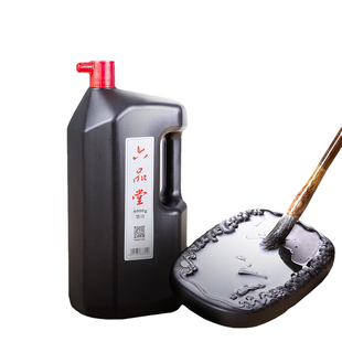 六品堂墨汁书法专用大桶油烟墨培训班国画初学者练习创作弹线大容量墨水大瓶书写春联对联毛笔字宣纸书画墨