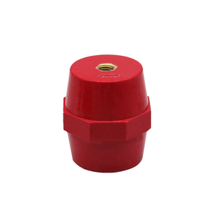 低压红色SM25绝缘子配电柜箱零排绝缘柱座M6/M8/M10高强度纺锤形