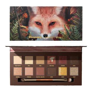 完美日记麦兜联名十二色动物眼影小猪玫瑰赤狐盘大地色日常猫咪盘