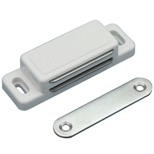 柜吸门卡扣碰珠衣柜移门强磁吸力白色美恬老式开合吸合器小号锁扣