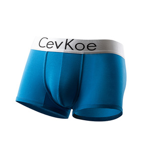 CevKoe男士内裤平角裤莫代尔U凸纯棉透气底裤中腰νckν四角短裤