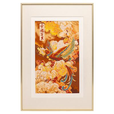 非遗云锦大鹏展翅挂画送领导礼物