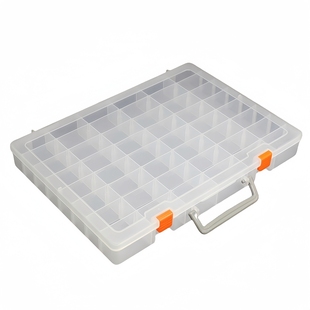 超大多格透明收纳盒连接器电子元件配件塑料样品螺丝分类零件盒