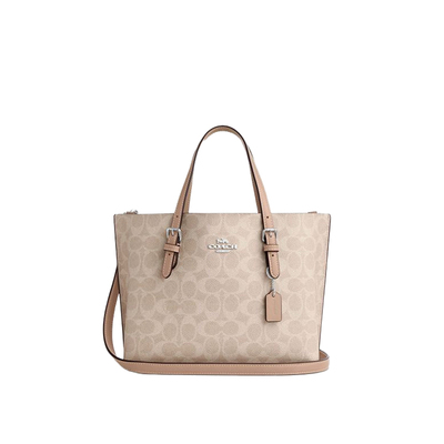 COACH/蔻驰女包mollie25 老花通勤时尚单肩斜挎手提包托特包CV965