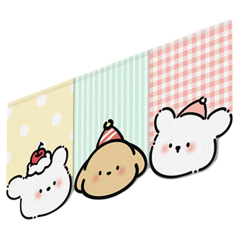 夏季卧室门帘三角旗装饰遮挡帘