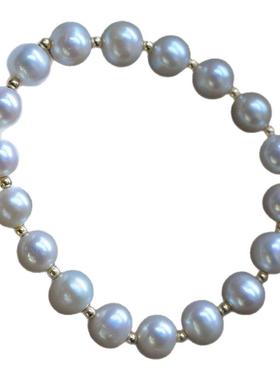 小立交7.5-8mm近圆珍珠金豆手串