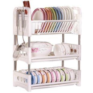 厨房碗筷收纳架碗架沥水架置物架放碗碗碟塑料晾碗盘篮多功能窄